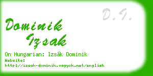 dominik izsak business card